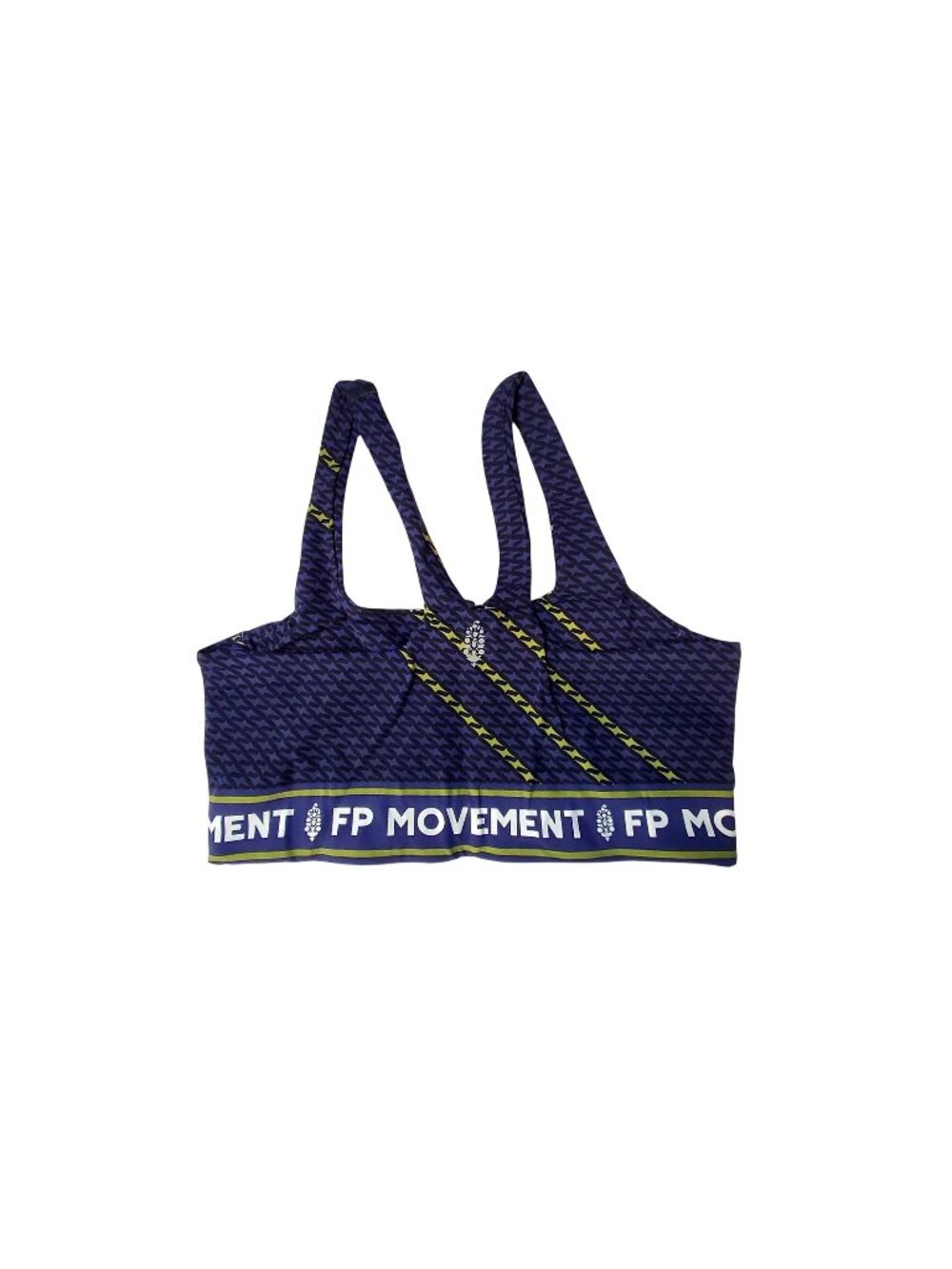 FP Movement Free People Printed Racerback Sports Bra Purple/Black  Size Small